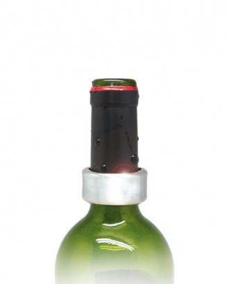 Set 2 inele anti-picurare pentru sticla de vin, otel inoxidabil - VIN BOUQUET